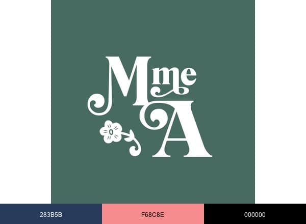 Madame Alice fleuriste Limoilou brand color palette