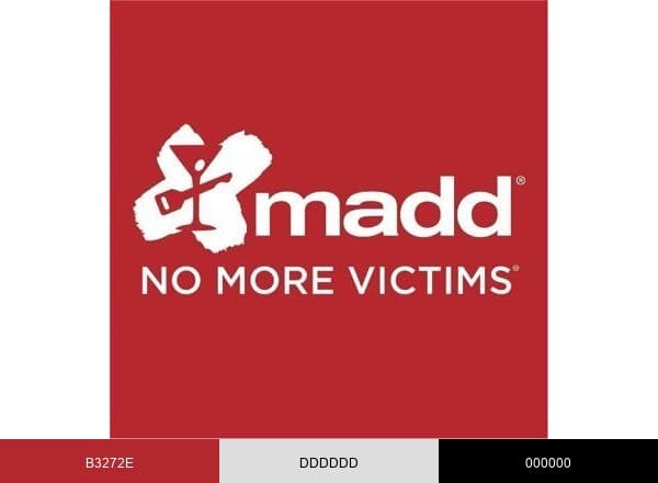 Mothers Against Drunk Driving brand color palette
