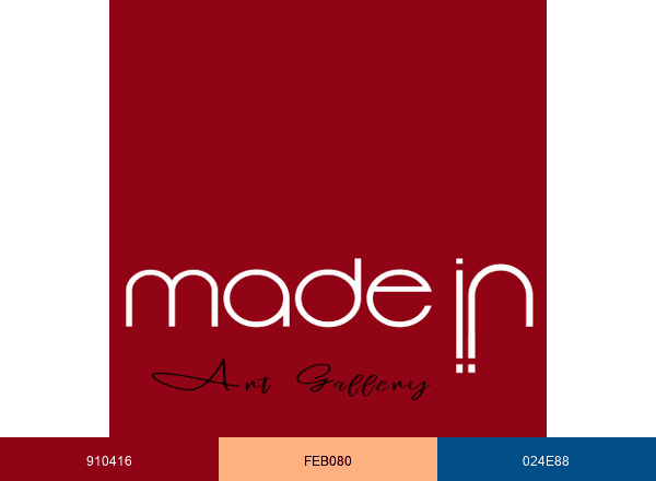 Made in.. Art Gallery brand color palette
