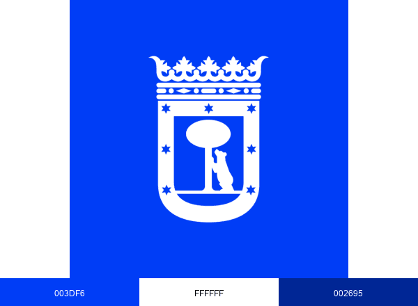 Ayuntamiento Madrid brand color palette