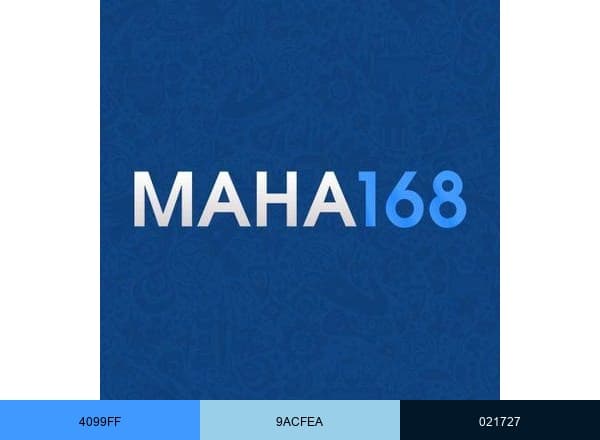 Maha168 brand color palette