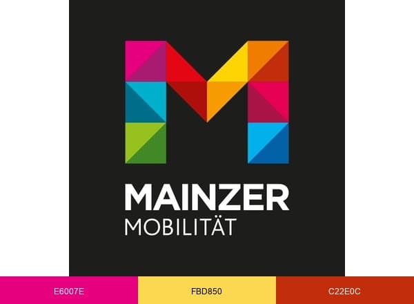 Mainzer Mobilität brand color palette