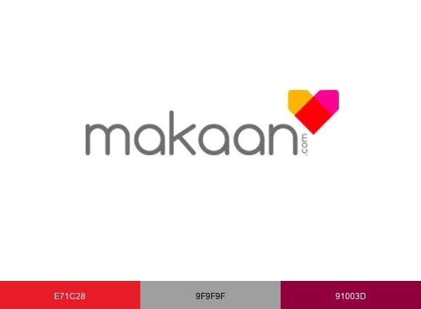 Makaan brand color palette