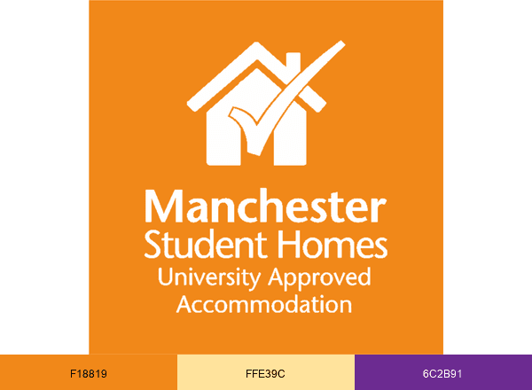 Manchester Student Homes brand color palette