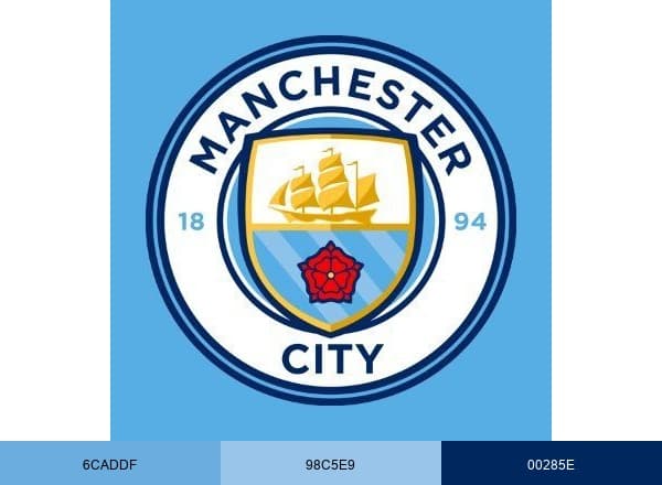 Manchester City brand color palette