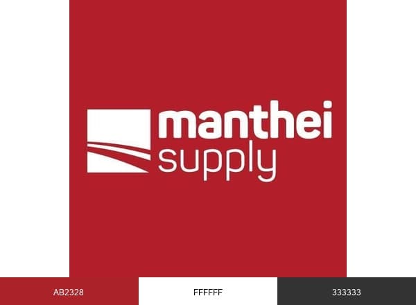 Manthei Supply brand color palette