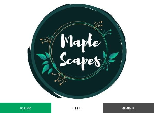 MapleScapes.com brand color palette