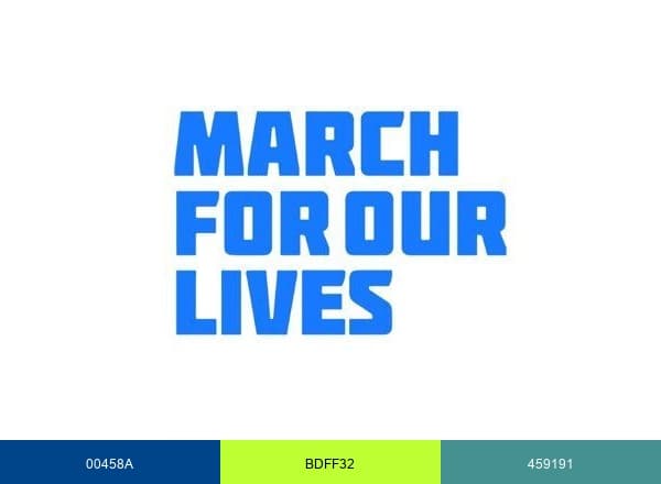March For Our Lives brand color palette