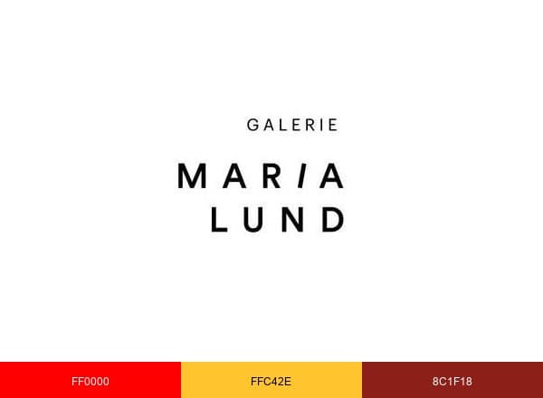 Galerie Maria Lund brand color palette