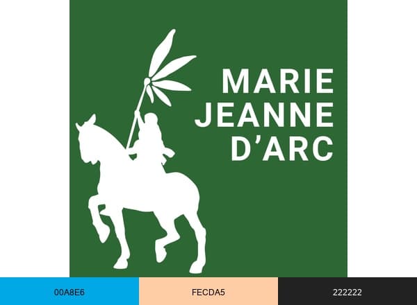 Marie-Jeanne d'Arc brand color palette