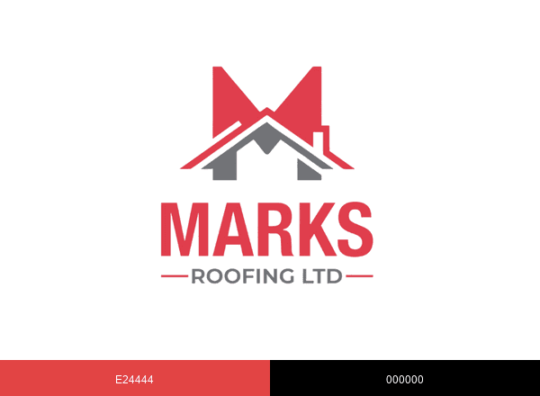 Marks Roofing brand color palette