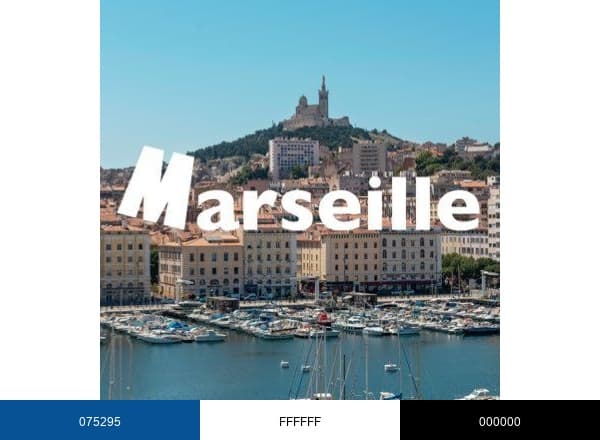 MARSEILLE TOURISME brand color palette