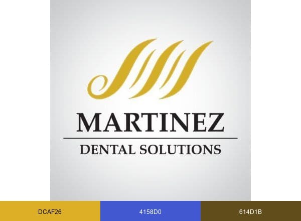 Martinez Dental Solutions brand color palette