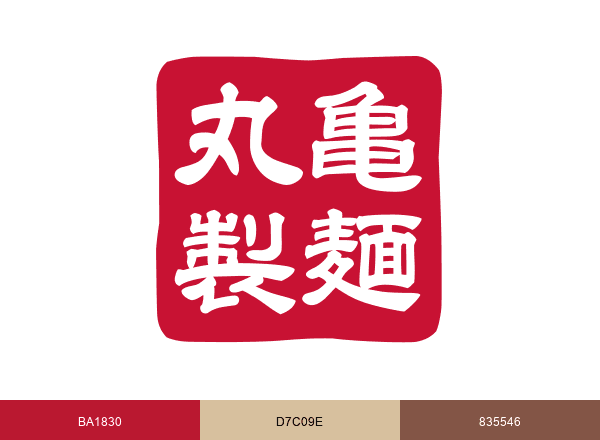 丸亀製麺【公式】 brand color palette