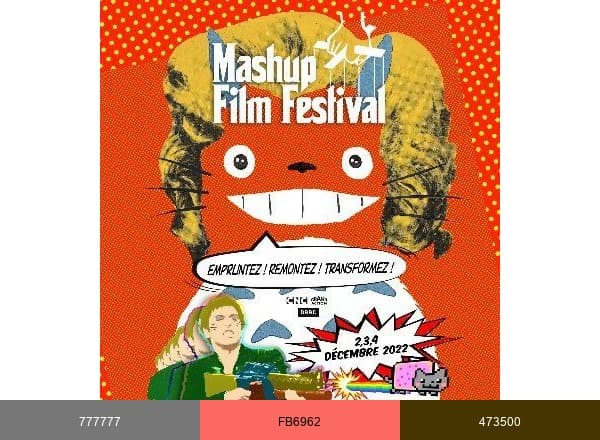 Mashup Film Festival brand color palette