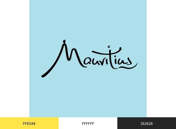 Mauritius Tourism brand color palette