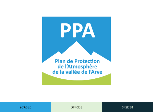 Plan de Protection de l'Atmosphère de la vallée de l'Arve brand color palette