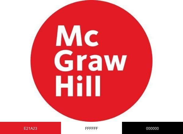 McGraw Hill brand color palette