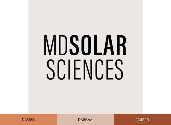 MDSolarSciences brand color palette