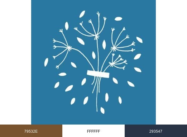 Meadow Blu brand color palette