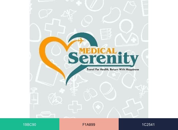 Medical Serenity brand color palette