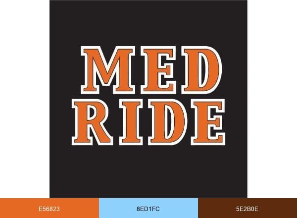 MedRide brand color palette
