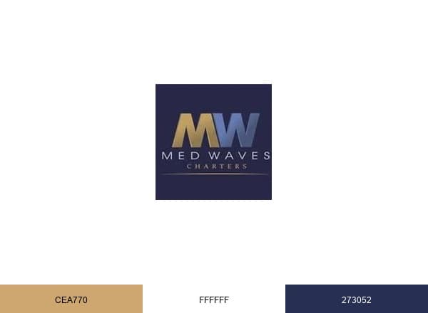 Med Waves Charters brand color palette