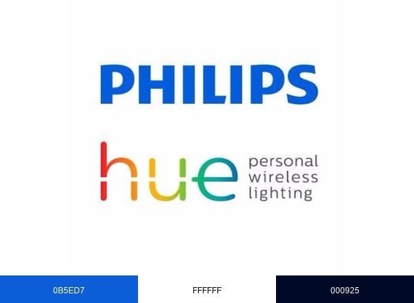 Philips Hue brand color palette