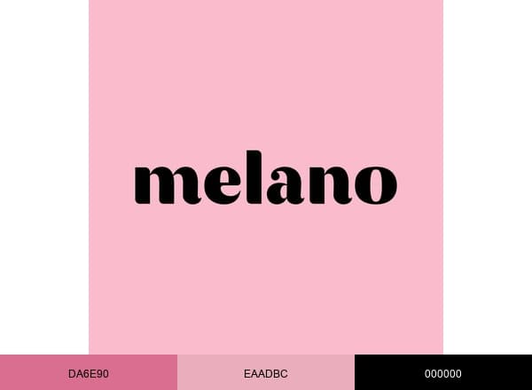 Melano Jewelry brand color palette