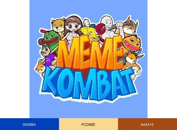 Meme Kombat brand color palette
