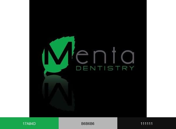 Menta Dentistry brand color palette