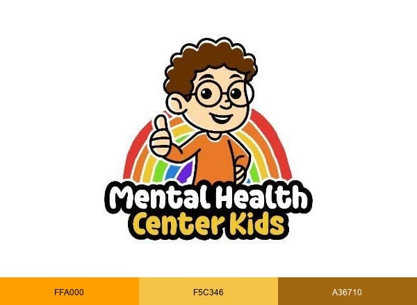 Mental Health Center Kids brand color palette