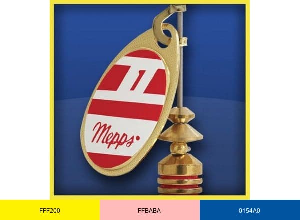 Mepps brand color palette