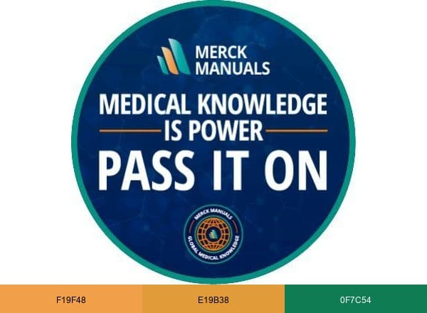 Merck Manual Pro brand color palette