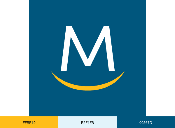 Meridian Credit Union brand color palette