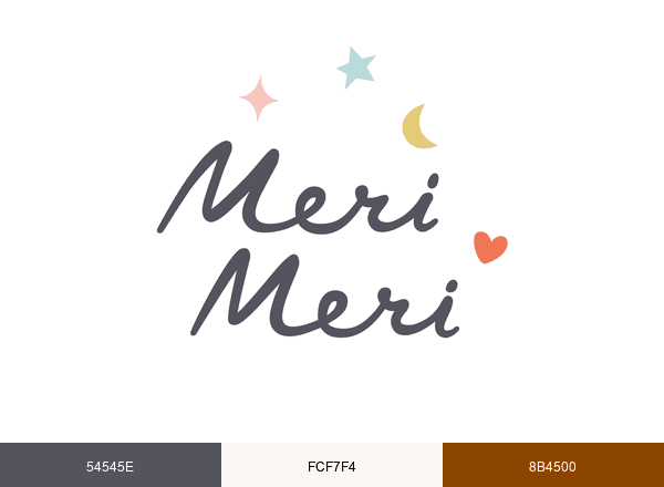 Meri Meri brand color palette