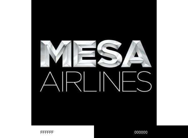 Mesa Airlines brand color palette