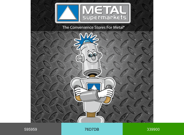 Metal Supermarkets brand color palette