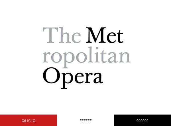 Metropolitan Opera brand color palette