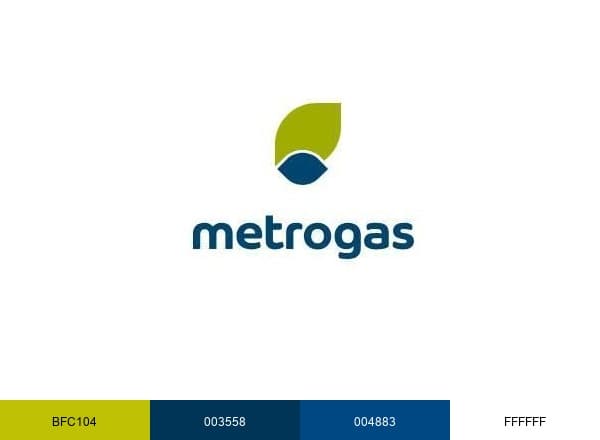 Metrogas brand color palette
