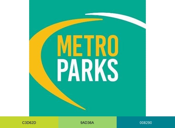 Metroparks brand color palette