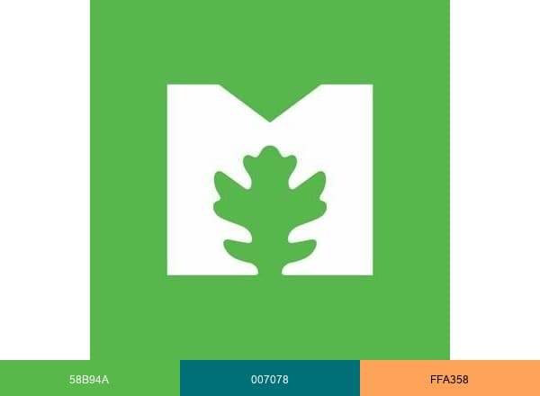 Metroparks Toledo brand color palette