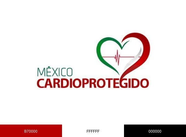 Mexico Cardio protegido brand color palette