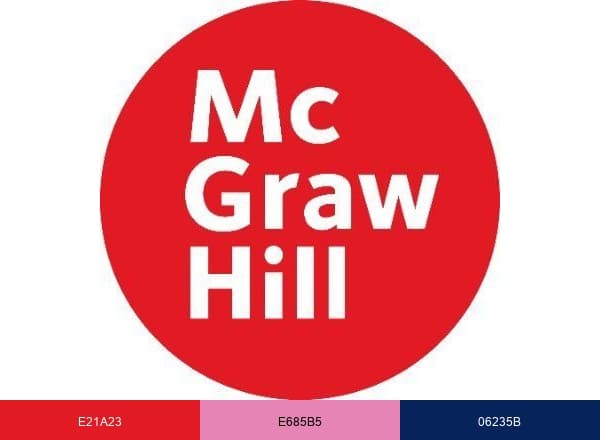 McGraw Hill HigherEd brand color palette