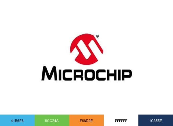Microchip Technology brand color palette