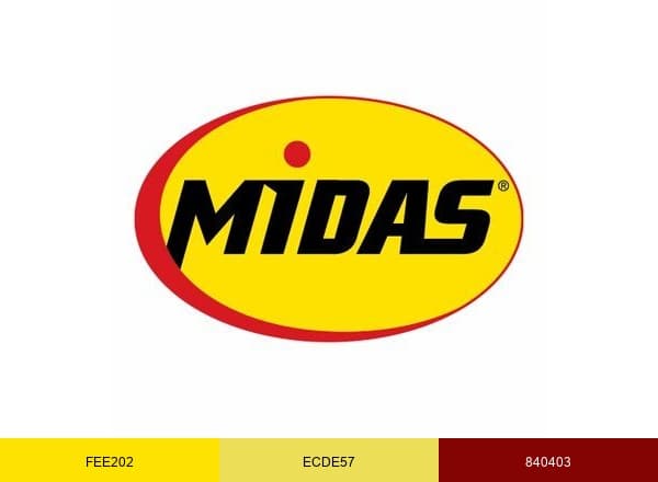 Midas brand color palette