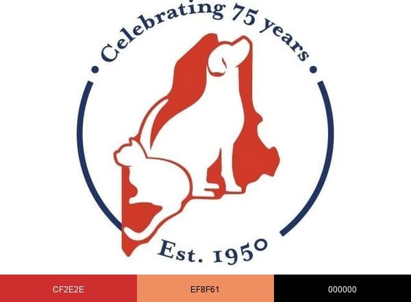 Midcoast Humane brand color palette