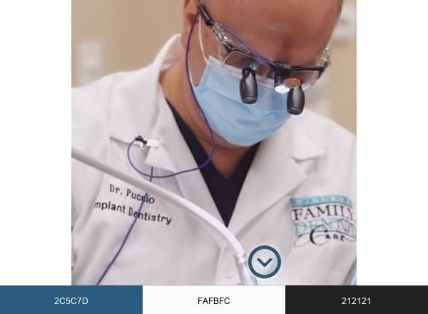 Dr. Fred A. Puccio brand color palette