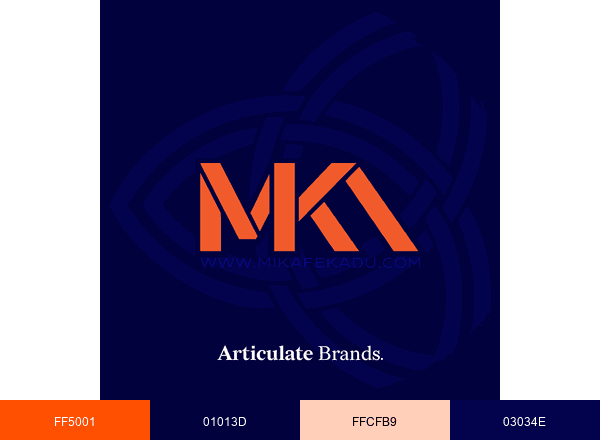 Mika Fekadu brand color palette