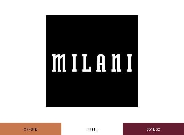 Milani Cosmetics brand color palette